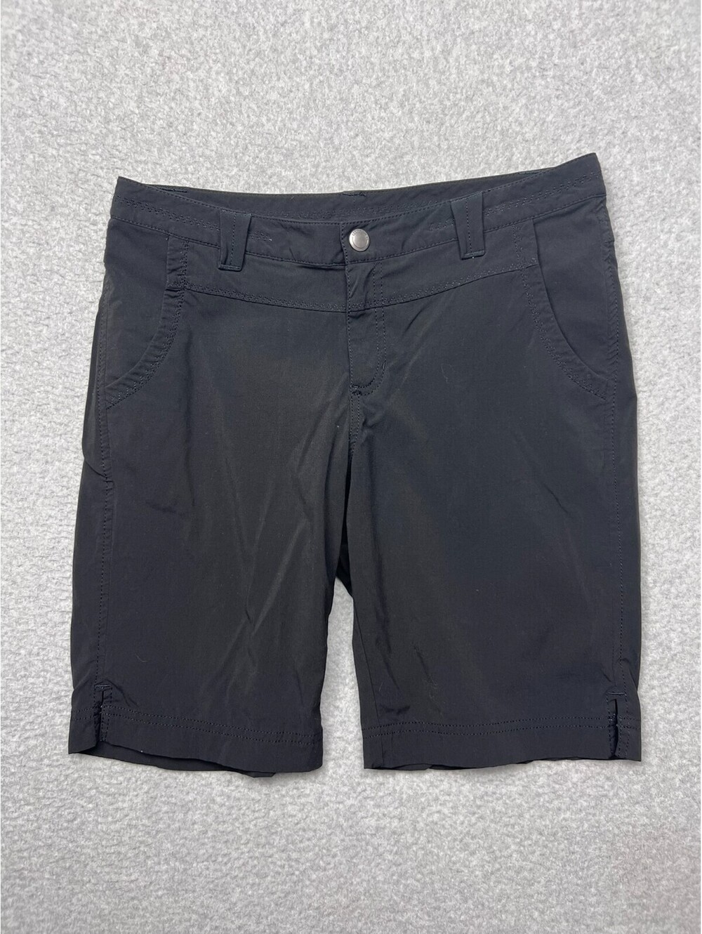 Eddie Bauer First Ascent Womens Black Hiking Shorts Guide Pro Gorpcore Trail 6